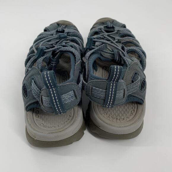 KEEN Whisper Outdoor Waterproof Walking Hiking Sandals Sz 9.5 Womens Smoke Blue - Picture 4 of 9
